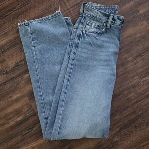 Wide Leg Classic Blue Denim Jeans 0 Ultra High Waist H&M